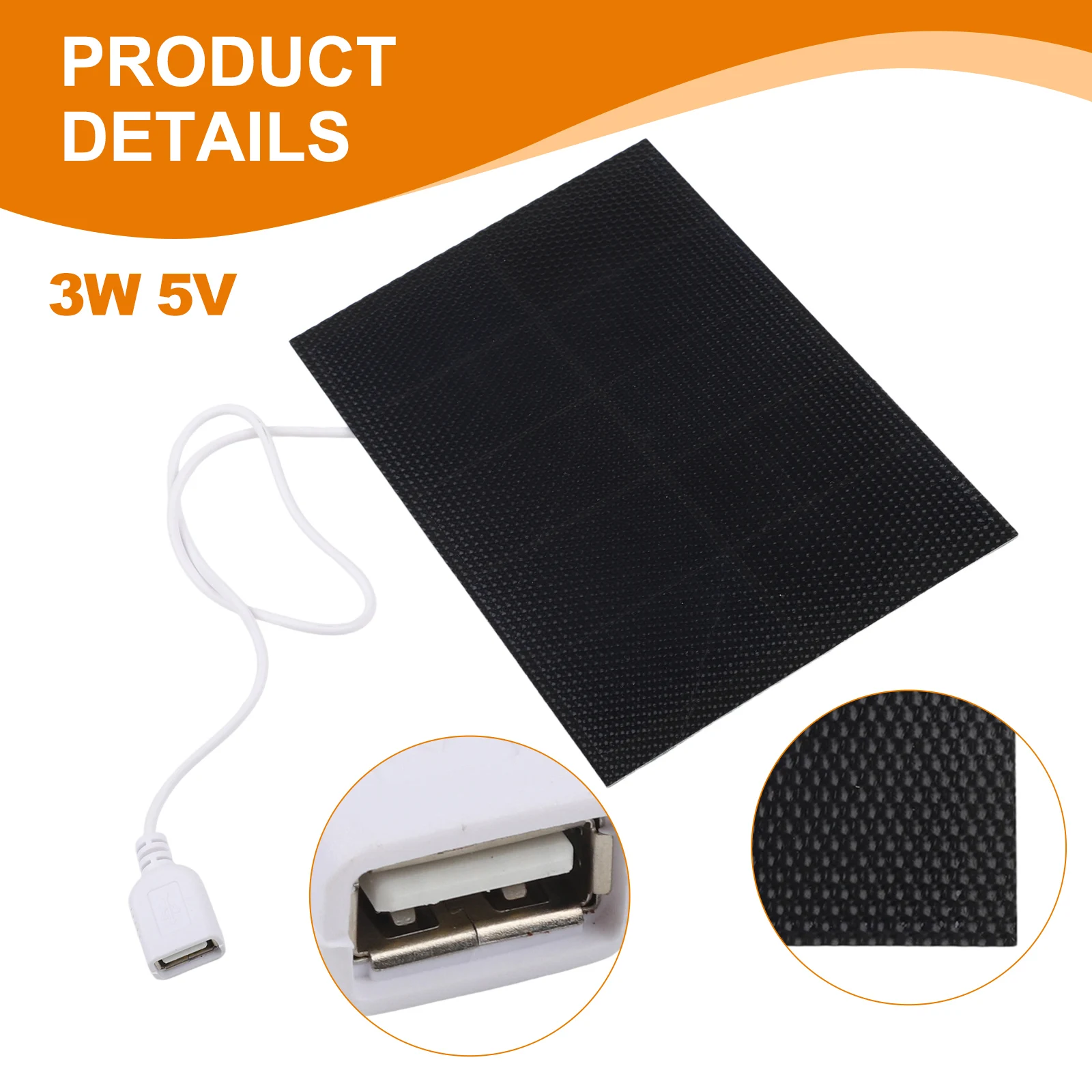 3W 5V Solar Panel for Outdoor Lighting and For Garden Use Efficient Energy Conversion for 3 7V 5V Battery Charging