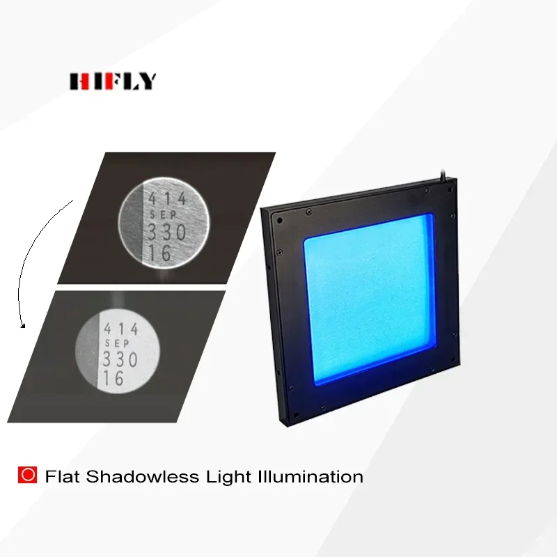 

2026HIFLY LED 50*50 Machine Vision Planar Shadowless Lights Illunimation For Industrial Inspection