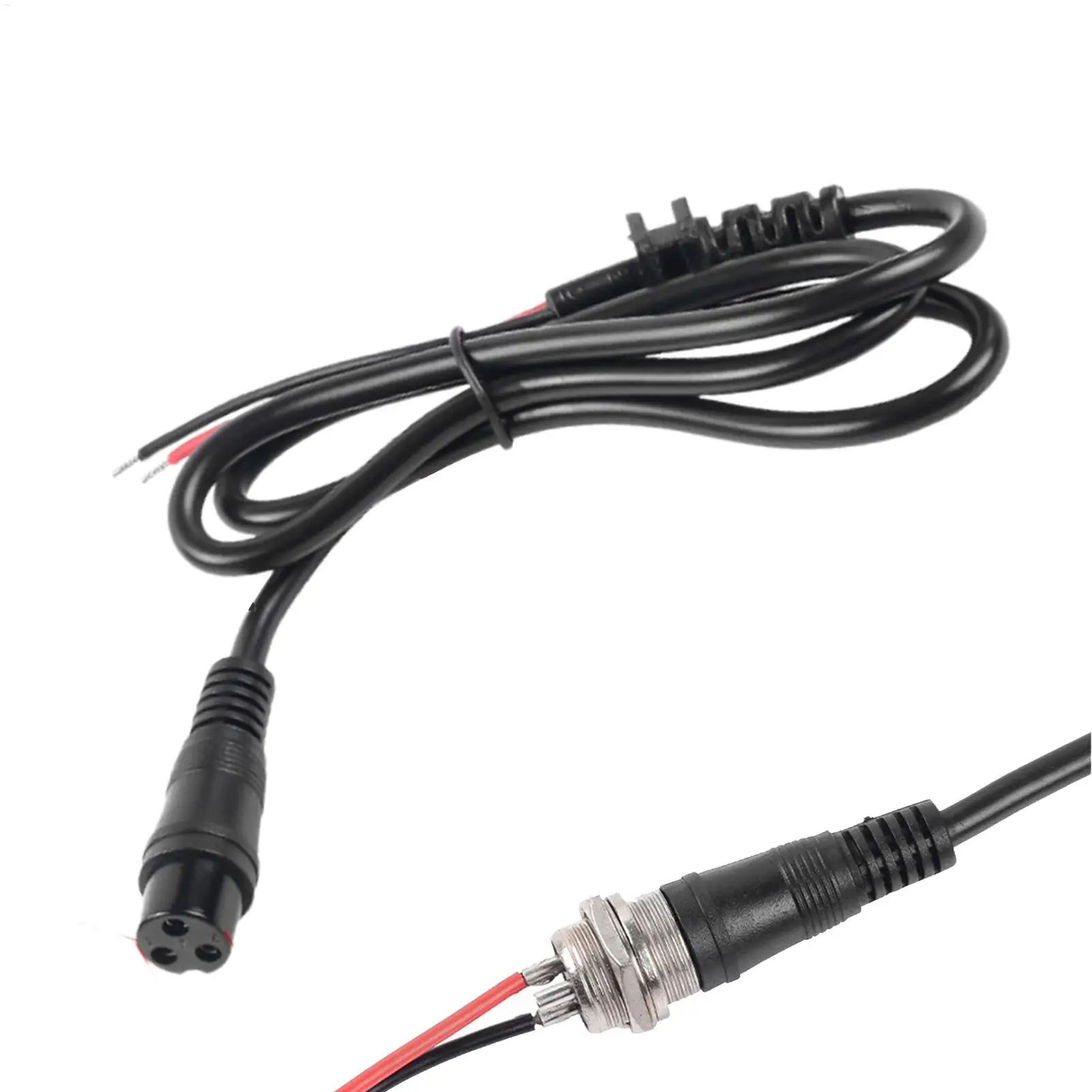 220V/10A Balancing Scooter Hoverboard 3 Pin Aviation Head Charger Plug Port Replace Charging Port Socket for Electric Scooters