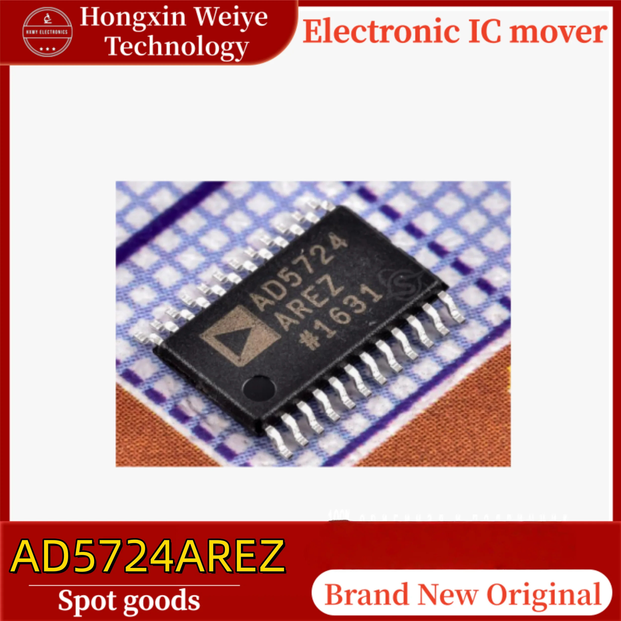 

(1/5/10 pieces) AD5724AREZ Chip Marking AD5724 TSSOP-24 16-Bit DAC Digital-to-Analog Converter IC High-Precision Reliable Origin