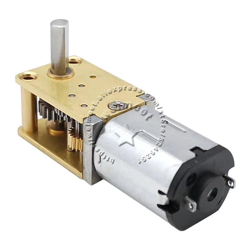 1pcs N20 Micro Speed Reduction Turbine Worm DC Gear Motor with D-Shaft Full Metal Gearbox Wheel DC3-12V 4-381RPM