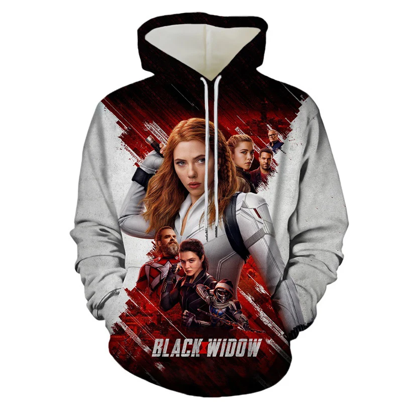 

Miniso Hoodies Black Widow Movie 3D Print Streetwear Men Women Fashion Oversized Sweatshirts Hoodie Kids Pullovers Tracksuit