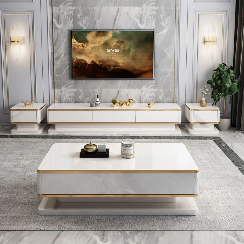 Portaoggetti Mobile TV italiano Decorazione classica Mobile TV unico nordico Designer di lusso moderno Muebles Para Sala Mobili per la casa