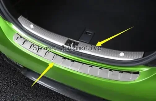 Accessories For Mercedes Benz E-Class E CLASS W213 Sedan 2016 2017 Rear Bumper Protector Trunk Guard Sill Plate Molding Trim