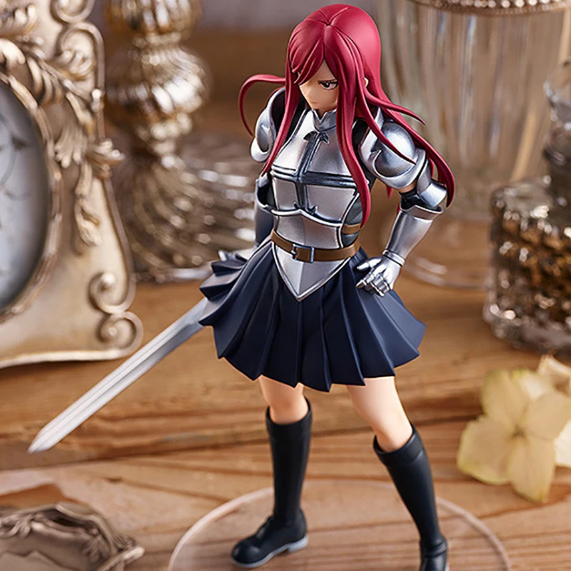 Oryginalny 17cm GSC Up parada Fairy Tail sezon końcowy Erza Scarlet PVC figurka Eruza Model kolekcjonerski lalki