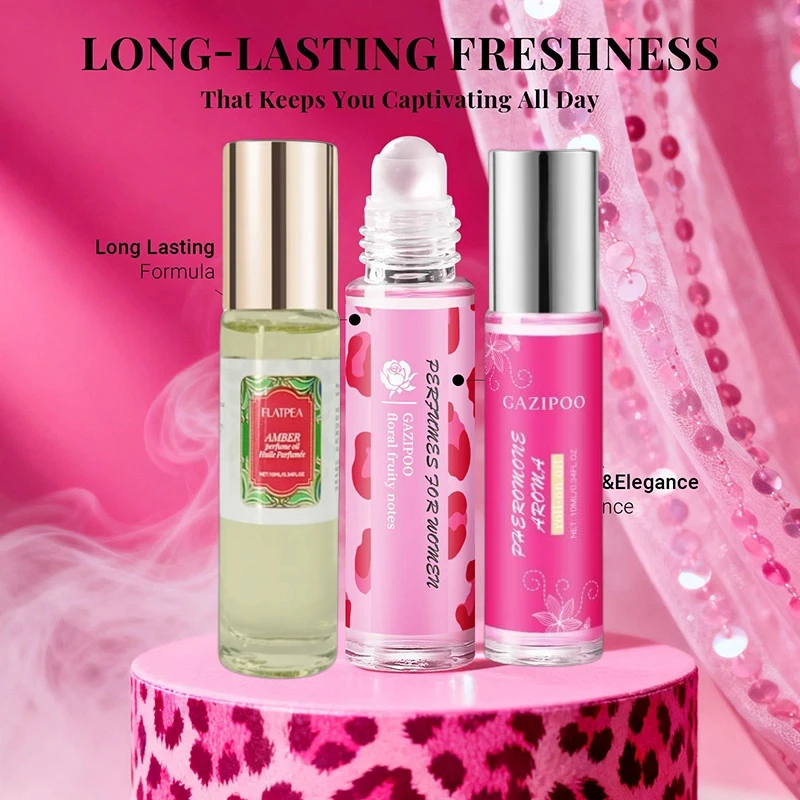 

Ванильный цветочный парфюм с феромонами, привлекающий противоположную полую, без спирта, роликовый, туалетная вода, элегантный женский портативный парфюм