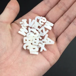 Trend DIY Handmade Vertical Capital Letter Pendant Beads Jewelry Making Accessories Necklace Bracelet Letras Materiales
