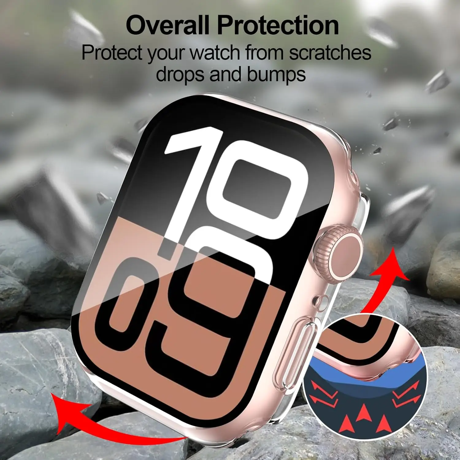 أسود شفاف غطاء لساعة أبل سلسلة 11 10 9 8 الترا 3 SE 2 49 مللي متر 46 مللي متر 42 مللي متر 45 مللي متر 41 مللي متر حامي الشاشة اكسسوارات #6