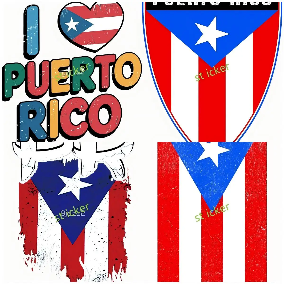 

Puerto Rico Car Stickers Styling Bumper Cover scratches Sunscreen Decal Decoration Accessories