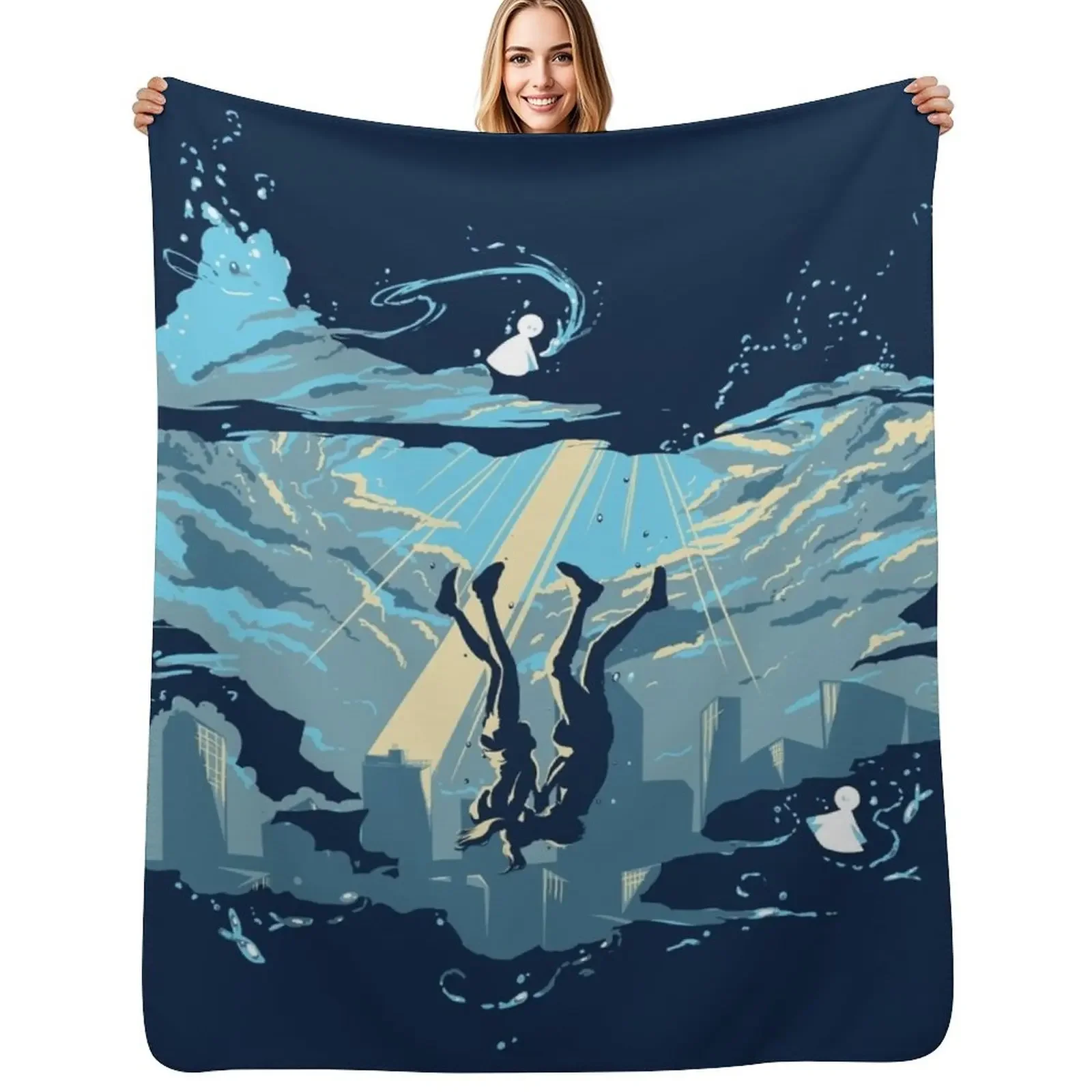 

Children of Weather Throw Blanket Softest warm for winter Decorative Sofa Blanket