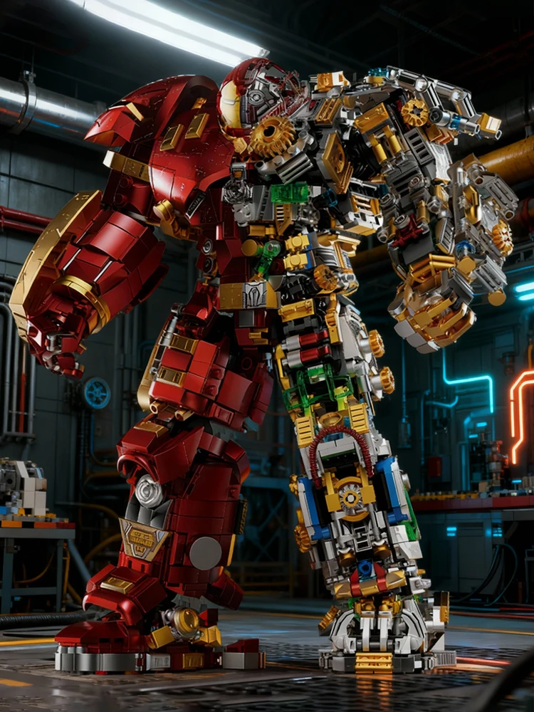 2776 stuks Iron Heroes Blokken Robot Actiefiguren Bouwsets Buster Mech DIY Steentjes Speelgoed voor Jongens Volwassenen Kinderen Cadeau Kamerdecoratie - afbeelding 2