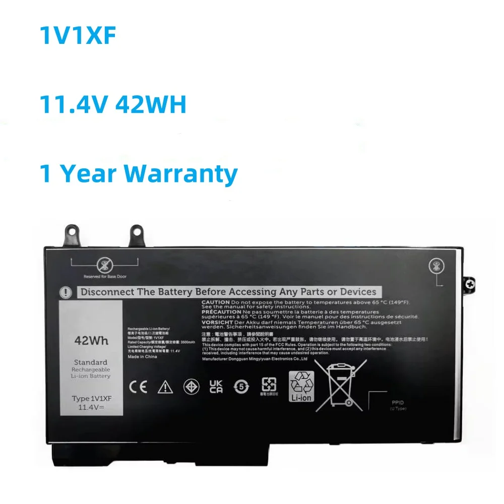 

NEW 1V1XF 11.4V 42WH Laptop Battery For Dell Precision 3540 M3540 Latitude 5400 5410 5411 5500 5510 5511