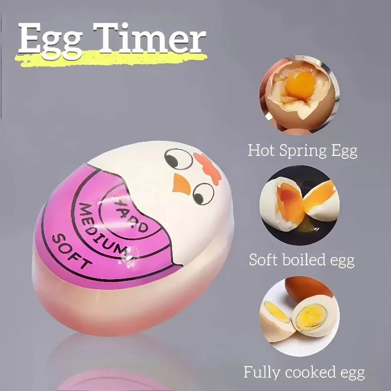Eieruhr für Zuhause mit Farbwechsel-Indikator für Hart- und Weichgekochte Eier, Elektronischer Küchentimer für Restaurants