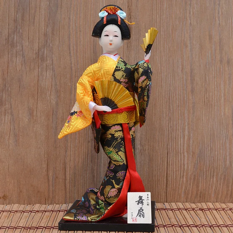 30 センチメートル伝統的な日本芸者置物彫像日本着物人形の装飾品