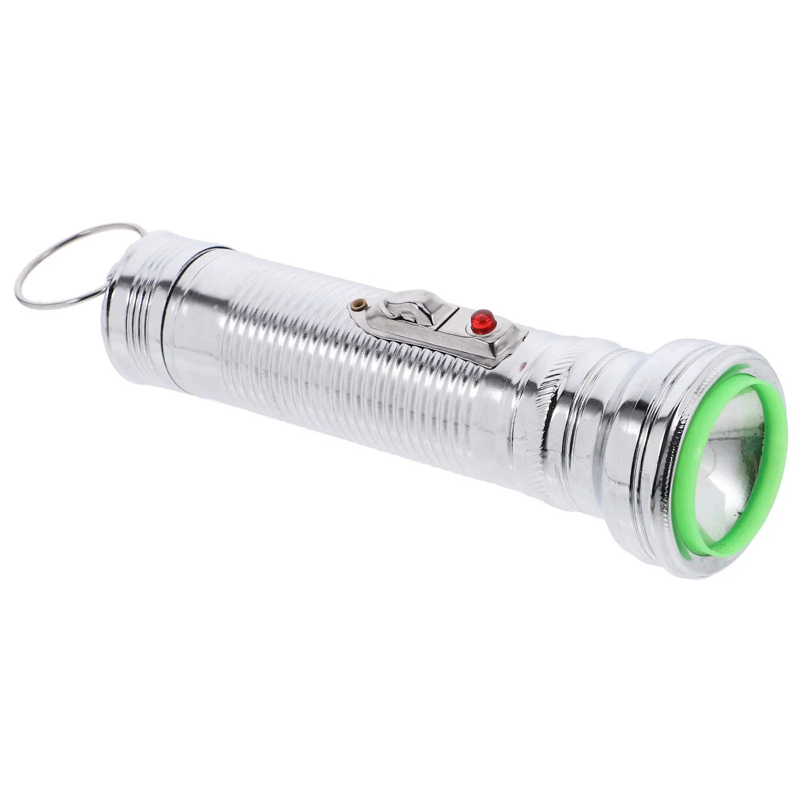 

Old-Fashioned Vintage 80S Metal Hand-Held Flashlight Operated Classic Torch for Camping Hiking Home Decor Photo Prop