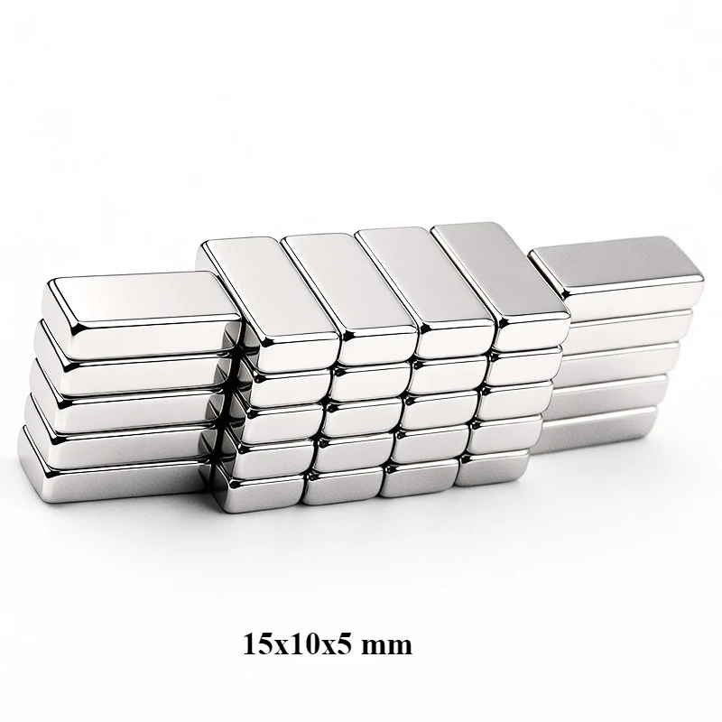 15x10x5 mm Cuboid Block Magnetic 15X10x5mm Strong Powerful Magnets 15mmx10mmx5mm For Home Refrigerators, Offices DIY 15*10*5