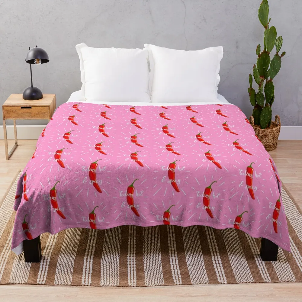 Feeling Hot & Spicy Throw Blanket Flannel Extra Large Throw Blankets