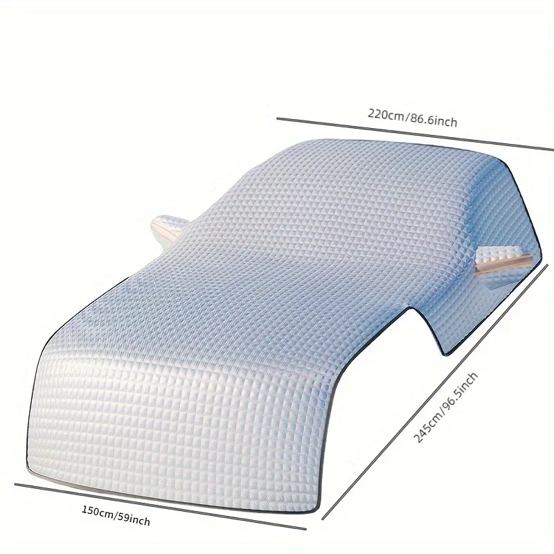 درع ثلج للسيارة، مظلة شمسية، تروس أمامية، درع ثلج سميك ومطول في الشتاء، حماية من الصقيع، الزجاج الأمامي #6