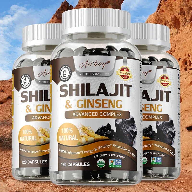 

Shilajit Capsules - Provides Energy and Endurance, Enhances Brain, Improve Mental Clarity, Boost The Immune System