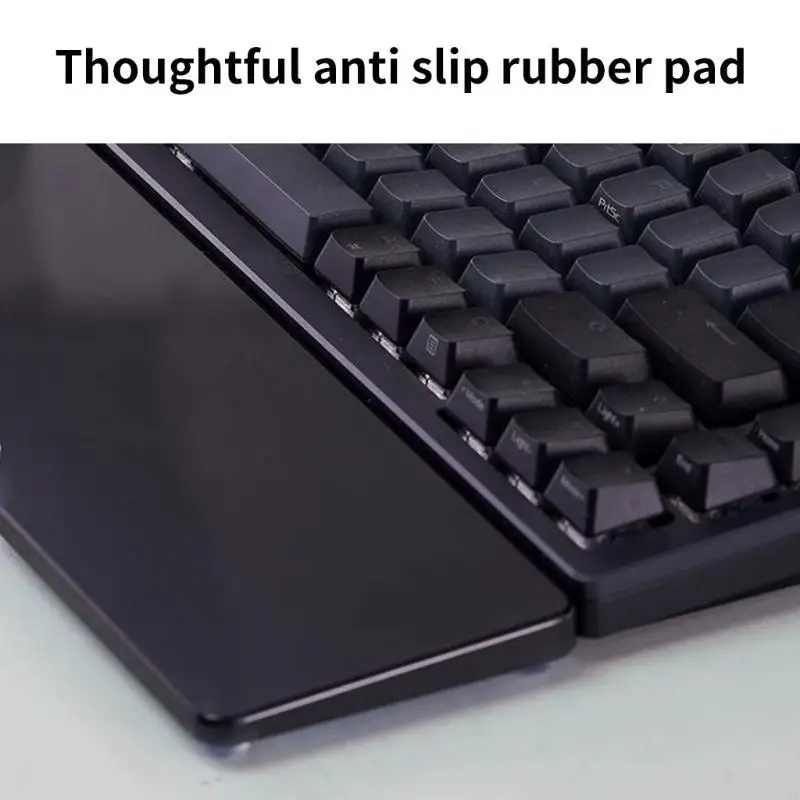 E1PF Ergonomic Keyboards Wrist Rest Acrylic Wrist Support Compressive Hand Rest Comfortable Wrist Bracet 61 68 98 104 Size
