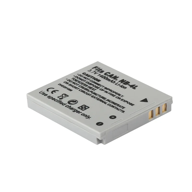 1400 mAh NB-4L Akku für Canon IXUS 95IS & A490 Digitaler ELPH-Ersatz mit Safe Circuit Protection Akku