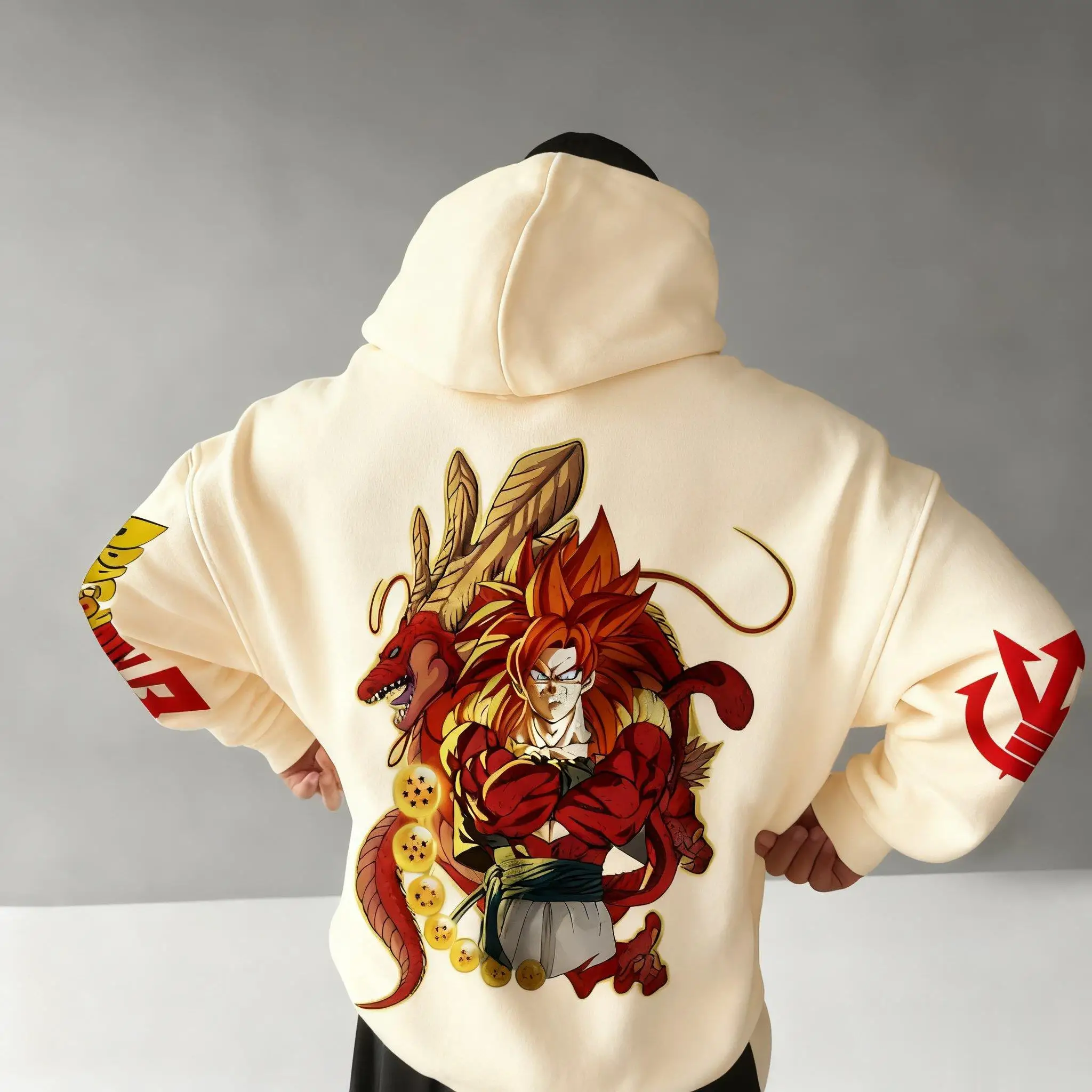 Felpa con cappuccio anime oversize Dragon Ball Goku uomo donna giacca casual allentata streetwear pullover felpa autunno inverno moda top