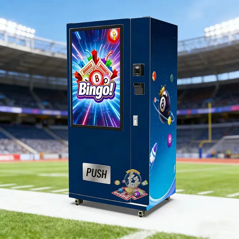 Outdoor Automatic Lottery Vending Machine Standing Ticket Dispenser Credit Card Payment Commercial OEM Customized