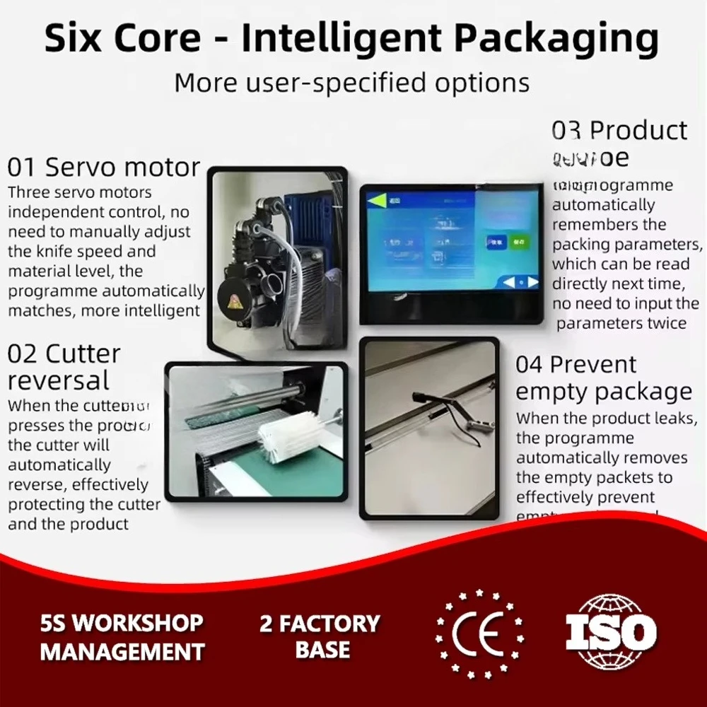 Multi-function Size Bread Packaging Horizontal Pillow Seal Bag Croissant Bagger Cutlery Donut Rusk Packing Flow Wrapping Machine