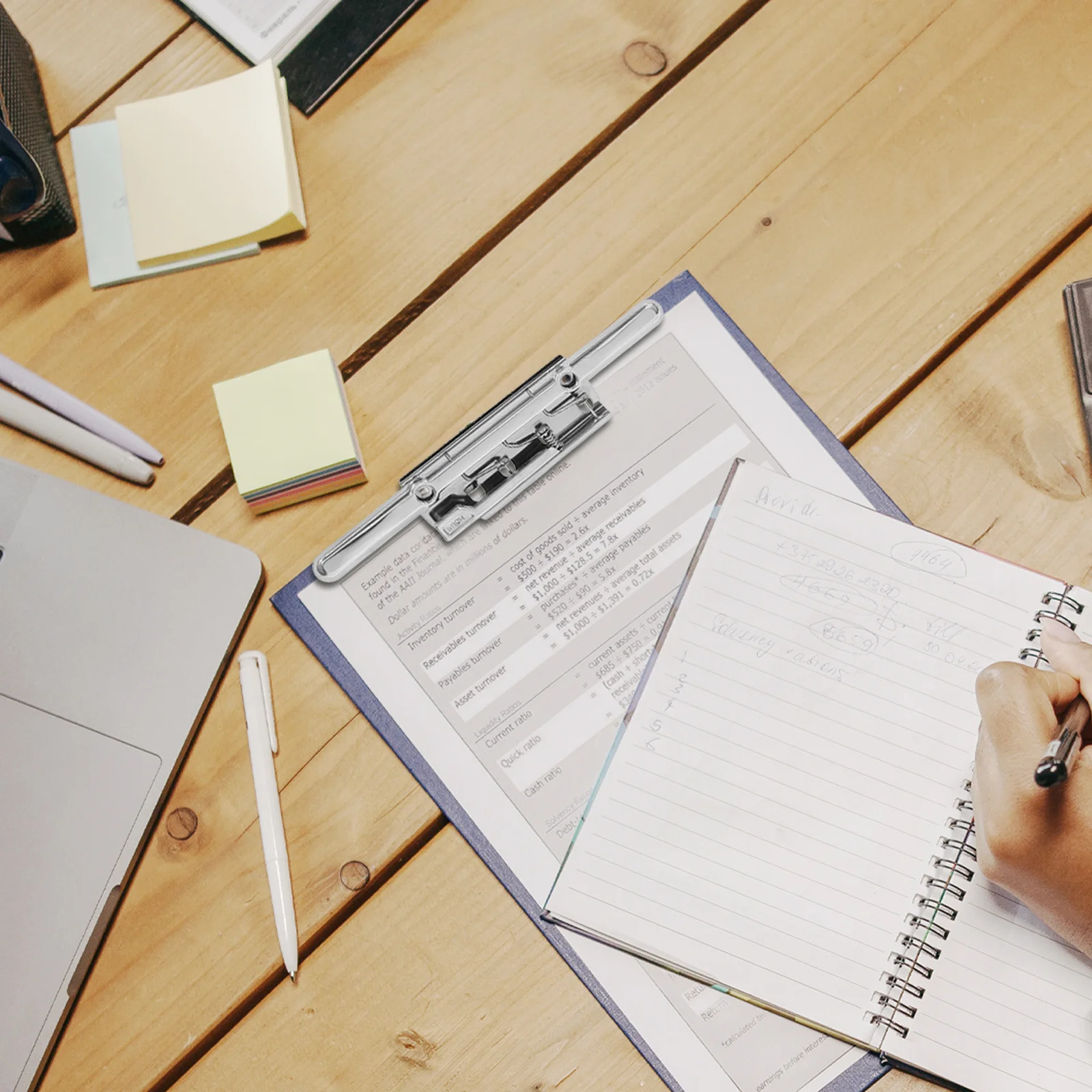 10Pcs Folder Clipboard Clips Long Press Board Secure Grip for Documents Notebooks File Organizer Heavy Duty Stationery Supplies