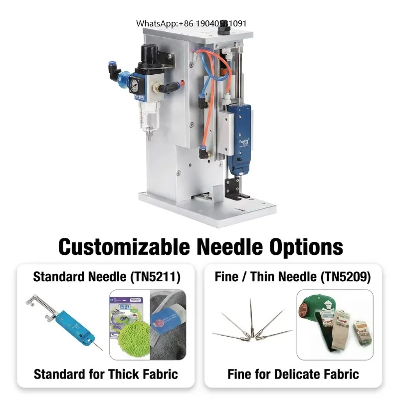 Pneumatic Tagging Machine for Apparel Accessories Socks and Towels Automatic Pin Fastener for Small Business Logistics
