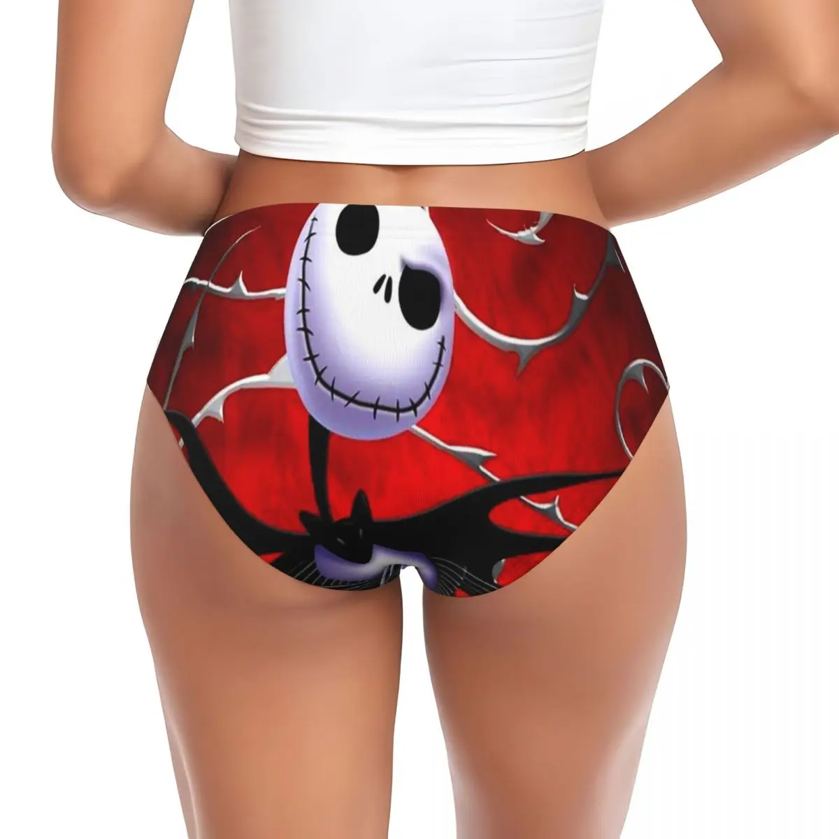 مخصص تيم بيرتون عيد الميلاد فيلم الرعب ملخصات الملابس الداخلية النسائية تمتد مريحة السراويل سراويل جاك سراويل موجزة