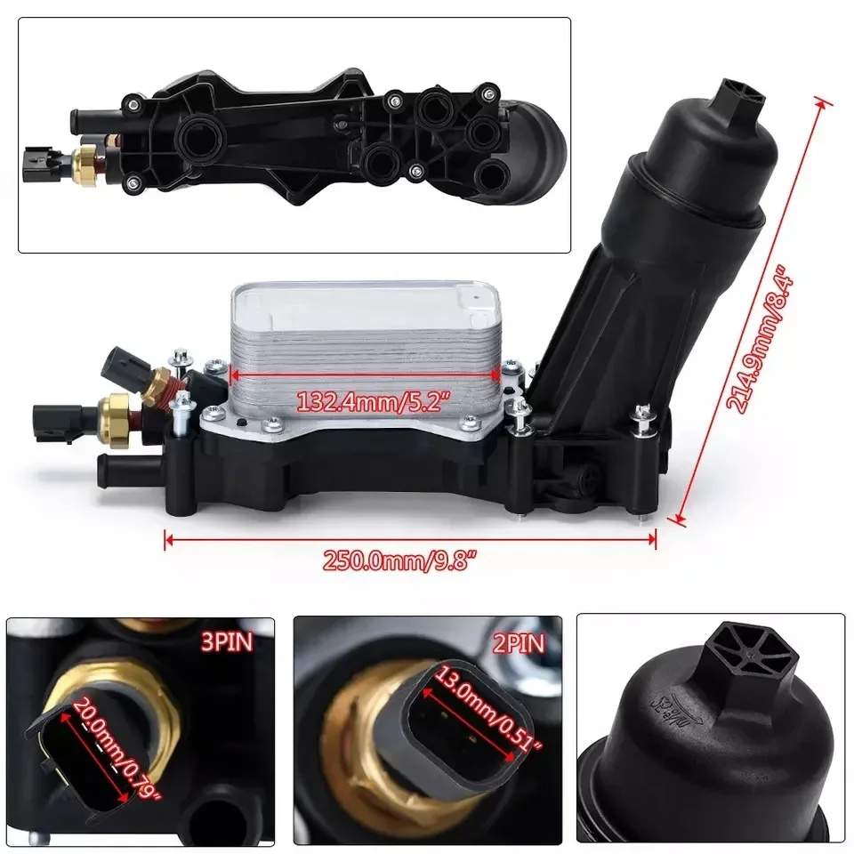 68105583 AB per base radiatore olio per auto Dodge JEEP Chrysler 68105583 AF