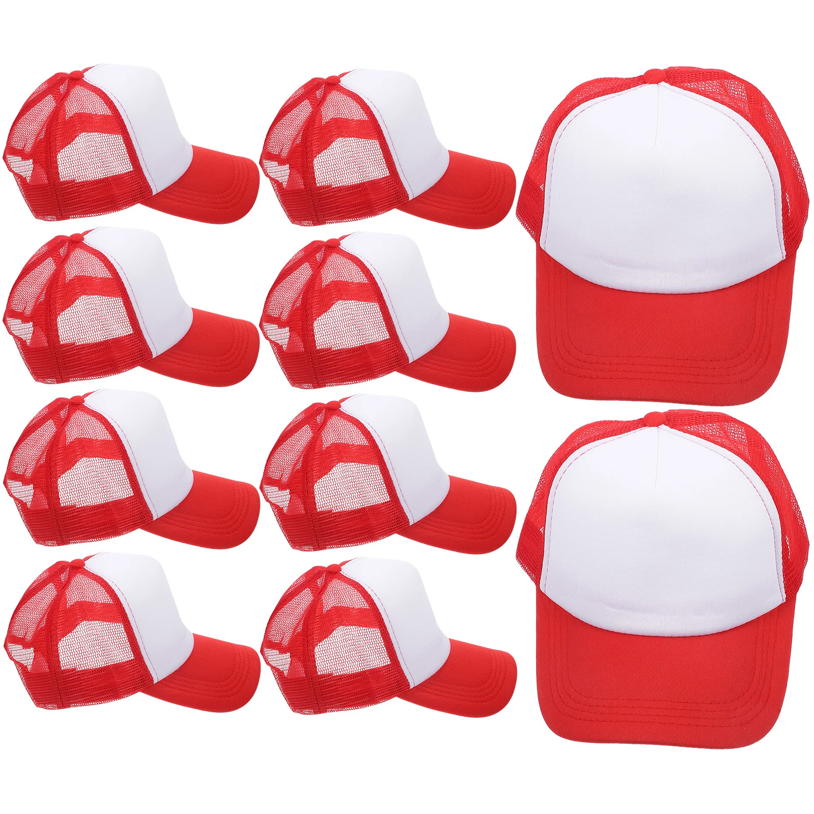 

10Pcs Mesh Baseball Caps Blank Sublimation DIY Hat for Heat Transfer Printing Lightweight Breathable Summer Cap Outdoor Sports