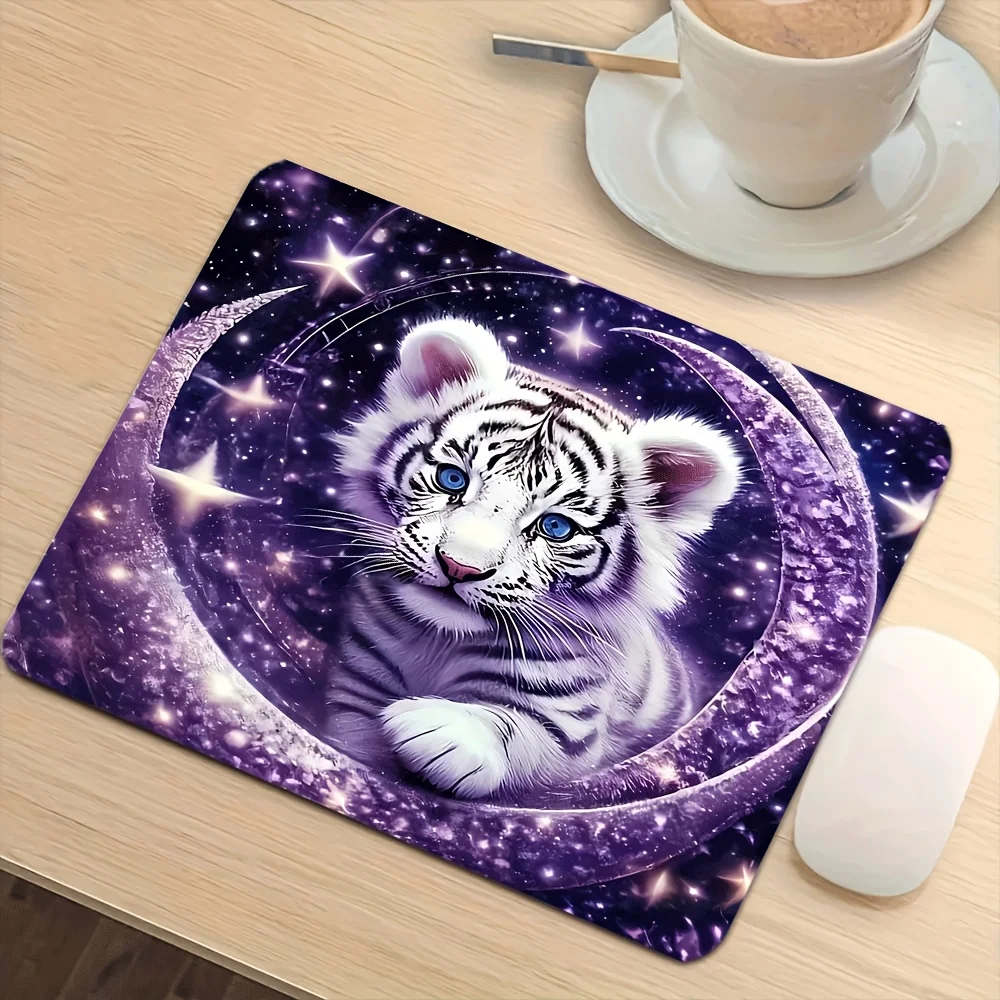 Dream Tiger Desk Mat Small size Colorful Gaming Keyboard Rug Laptop Cool Anime Mouse Pad PC Gamer Mousepad Household Office work