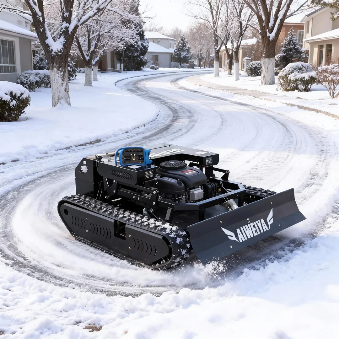 

Customized New Design Remote Controlled Lawn Mower Intelligent Weeding Robot 900mm Cutting Width Low Price In Stock