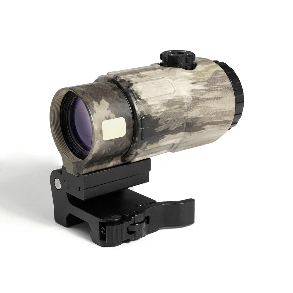 Tactical Airsoft Hunting G45 5X Magnifier Scope With STS QD Mount Used With Holographic Weapon Sight Red Dot In Stock