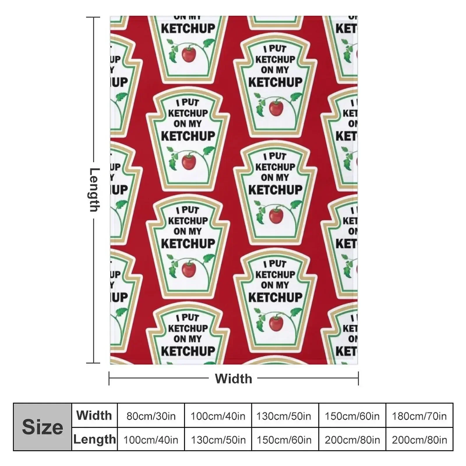 New I put ketchup on my ketchup Throw Blanket Warm Baby Picnic Bed covers Blankets