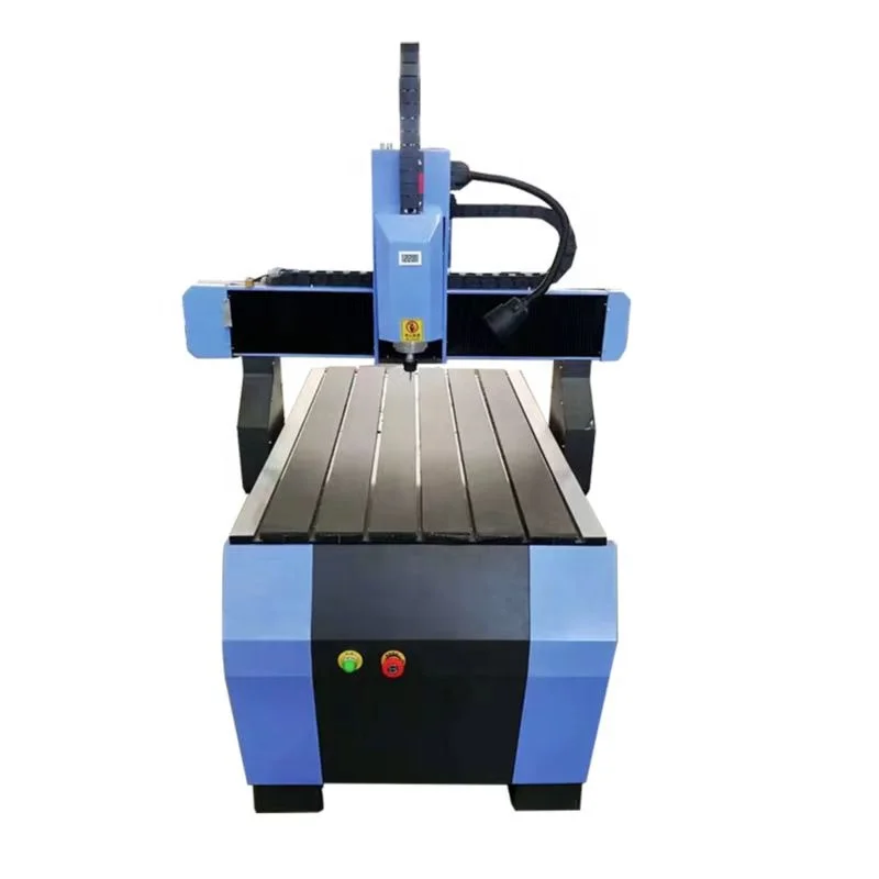 Mini 2.2kw Spindle Motor Supply Small Cheap 6090 Desktop CNC Router With Big Rotary For Wood 3D Design
