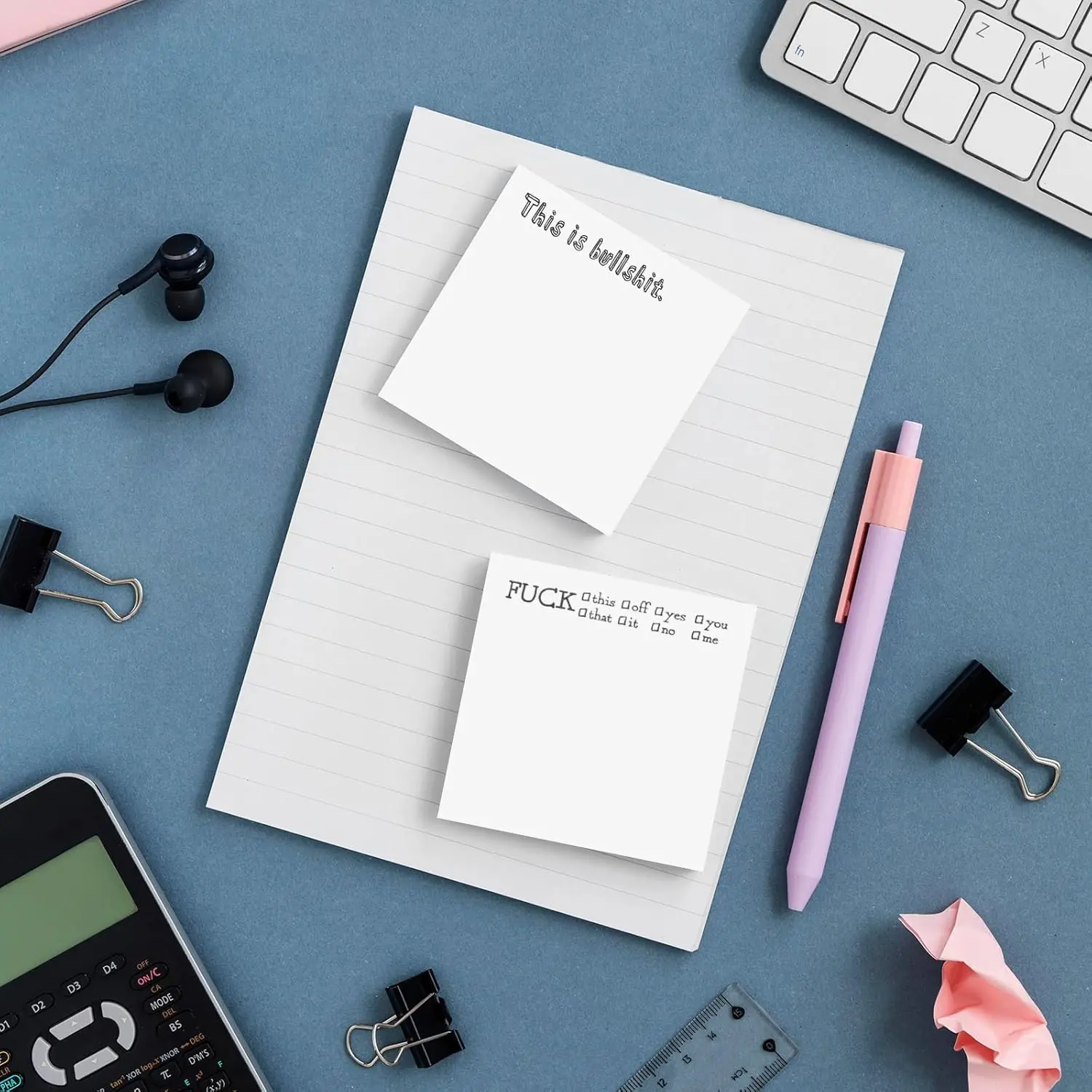 

Creative Fun Sticky Notes 50 Pages Self-adhesive Pads 3inch Notepad Mini Memo for Journal Office School F6456