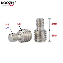 Universal Camera Conversion Screw M6 1/4 Male to 3/8 Male Screw Tripod Monopod Mount Threaded Adapter Photography Accessories