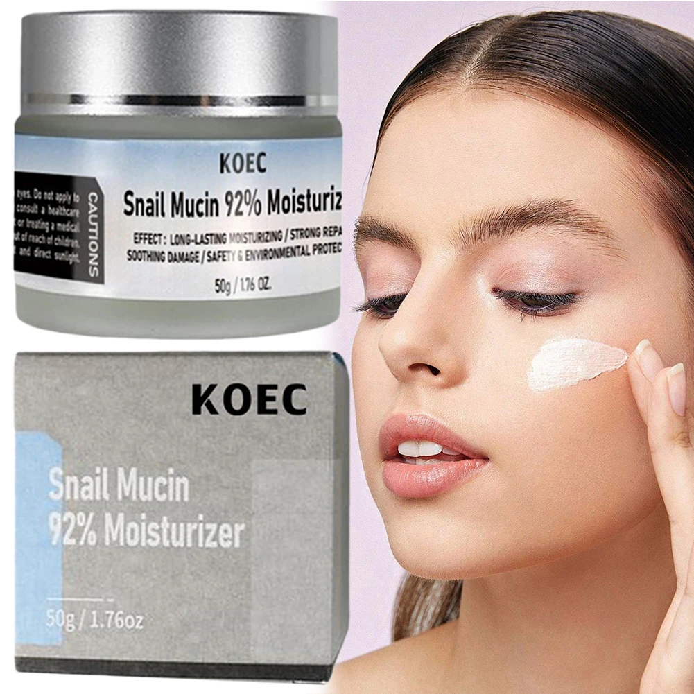 50ml Snail-Mucin 92% Moisturizer For Face Reduce Wrinkles Anti Aging Facial Cream Long-Lasting Moisturizing Skin Care Cream