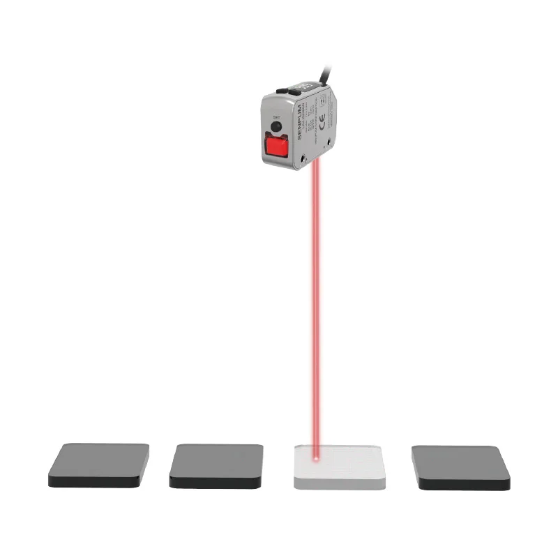 2025Senpum Laser Sensor BGS CMOS Type Reflective Red Laser Beam Tracking Detective Sensor Replacing Keyence LR-ZB1