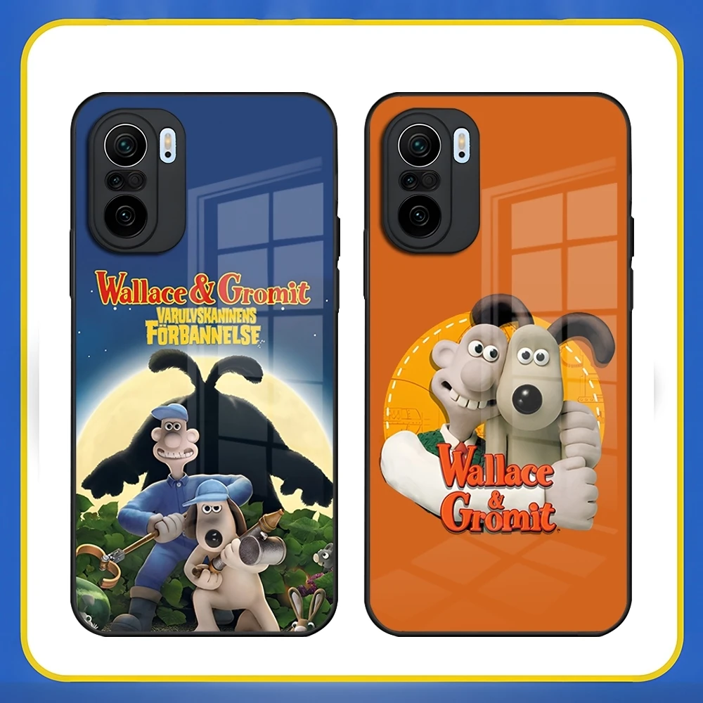 Cartoon Gromit Phone Case For Redmi 13 12 13c 12c Note 13 Pro Plus 11 12 Pro 10 12s 11s Tempered Glass Cover