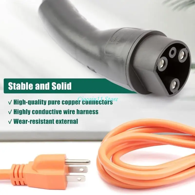 Y1UB Replacement Cord 10ft Length 3 Prong 120V Input Weather Resistant Construction For Multiple Golf Cart Brands