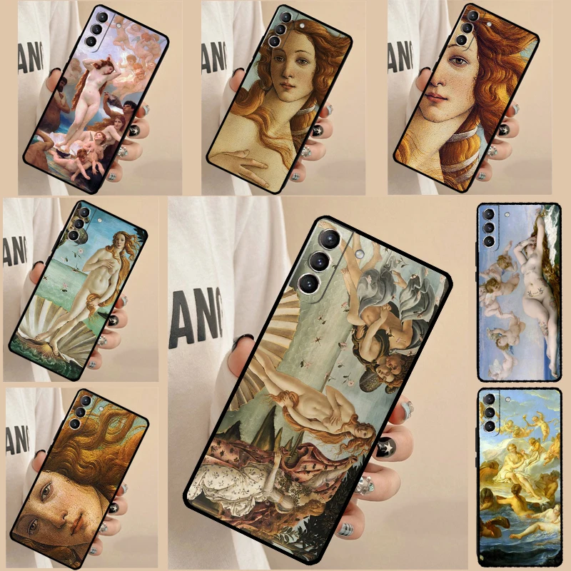 Art Painting Birth Of Venus Funda For Samsung Galaxy S22 Ultra S21 FE S20 FE S8 S9 S10 Plus Note 10 20 S23 Ultra Case