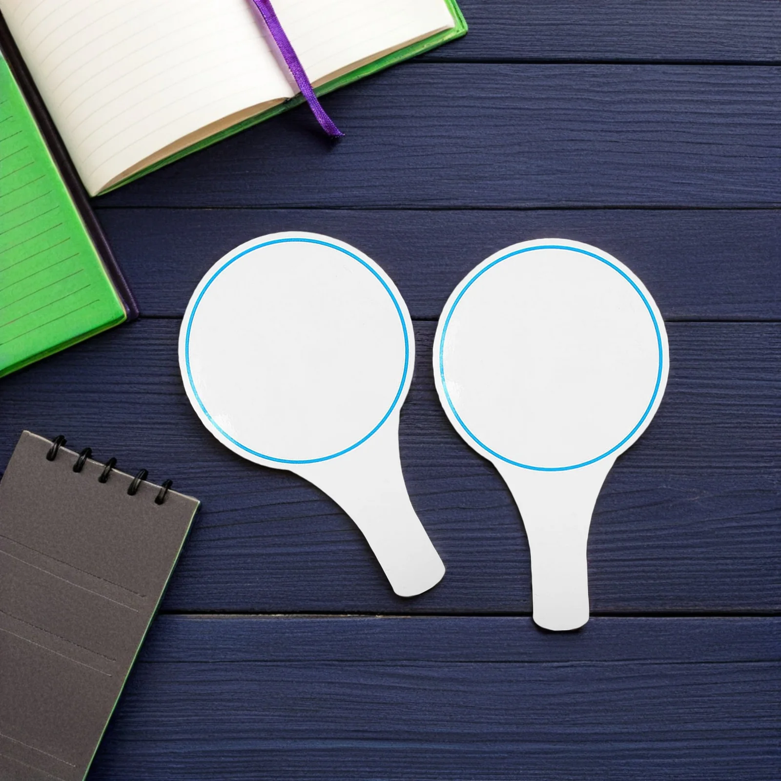 2 قطعة لوحة تسجيل يده الجافة محو السبورة جانب واحد بطاقات التصويت الصغيرة لوحة النتائج للقاضي الفصول الدراسية