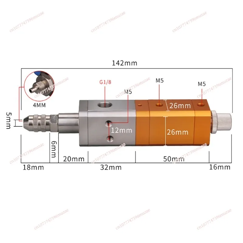 UV Dispensing Valve Anti-Drip Silicone Valve Suck Back Epoxy Silicone Resin Glue Pneumatic Precision Dispensing Valve MY-2626