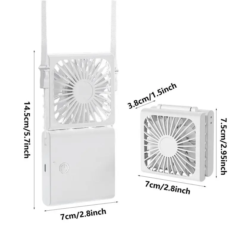 Handheld Mini Fan 1500mAh Portable USB Rechargeable Small Pocket Fan 180 Degree Fold And 3rd Speed Handheld Fan For Working