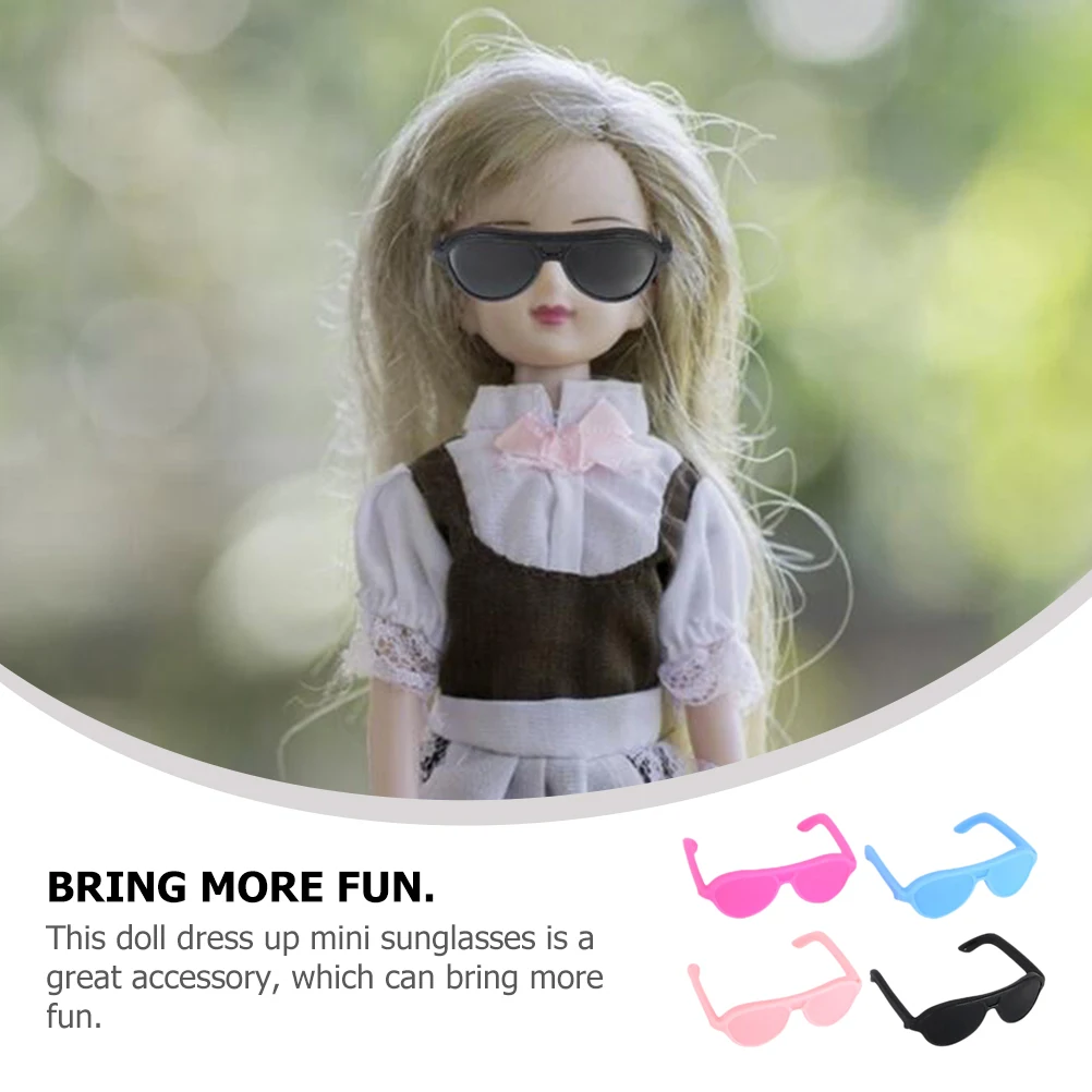 

60Pcs Mini Sunglasses For Dolls Cute Glasses Doll House Accessories Safe Material Trendy Eyewear