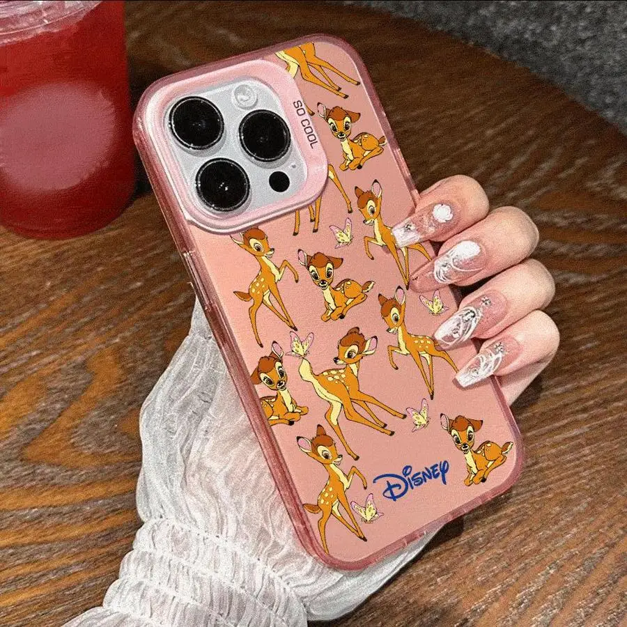 Disney Bambi Phone Case for Apple iPhone 16 11 13 15 12 14 Pro Max 13 12 14 Plus 16 11 15 Pro Coque Cover